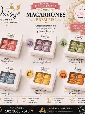 Caja de macarones por sabor