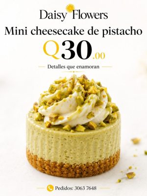 Mini cheesecake de pistacho