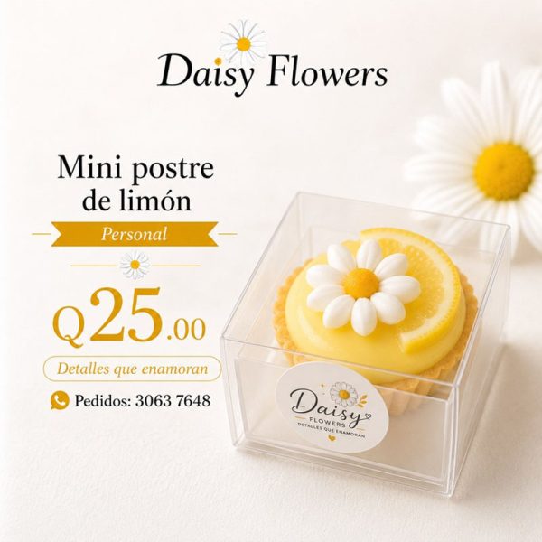 Mini postre de limón
